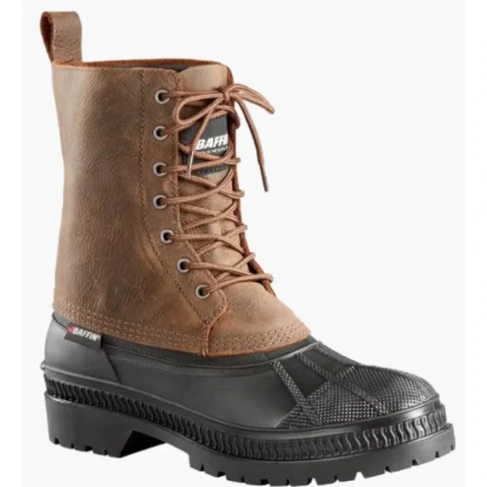Baffin Yukon Brown Leather Waterproof Arctic Winter Boots TERI-M001 Mens‎ 9